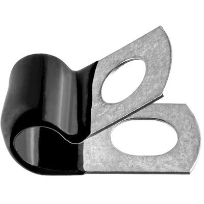 1-1/2in Black Vinyl Dipped Insulated Clamp