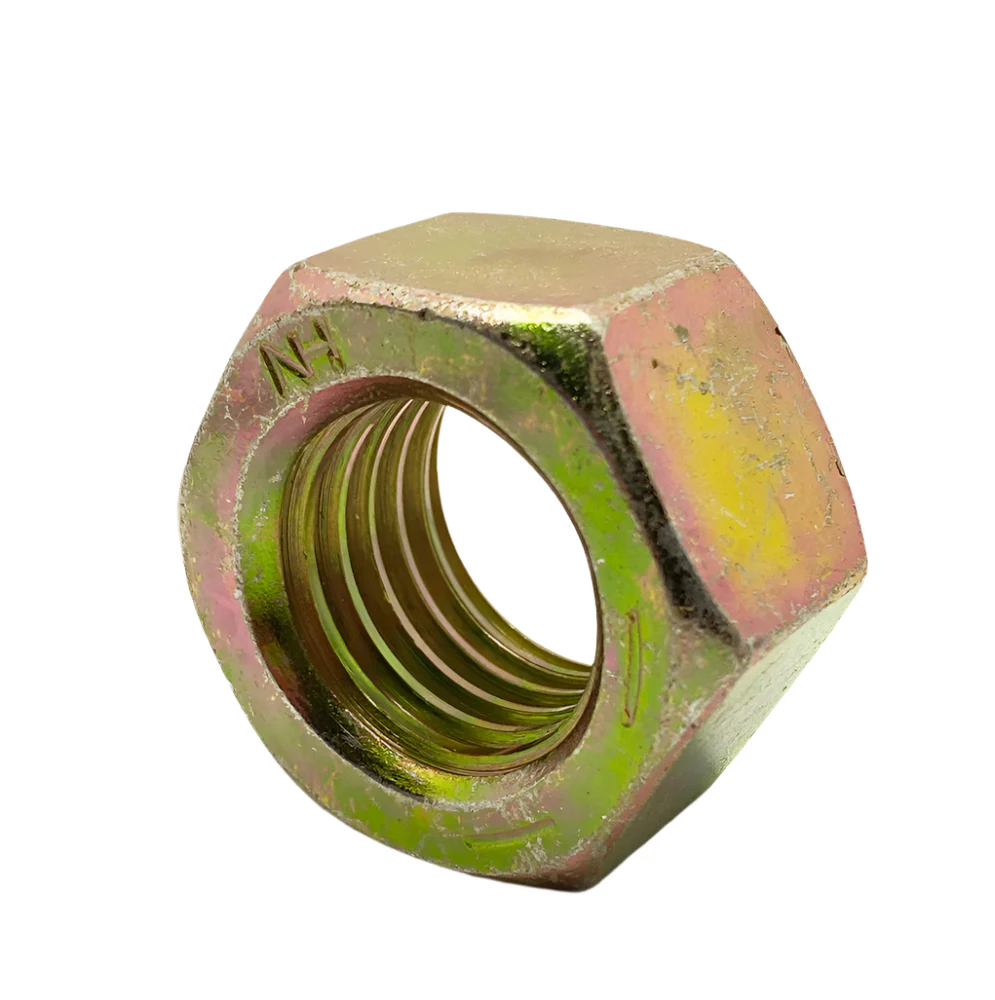 1-1/4-7in UNC Grade 8 Hex Nut Yellow Zinc