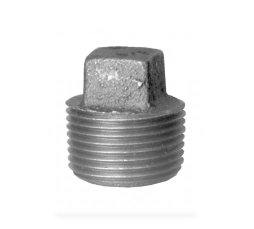 1-1/4in Black Pipe Square Plug