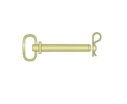 1-1/4 x 7 Hitch Pin Yellow Zinc