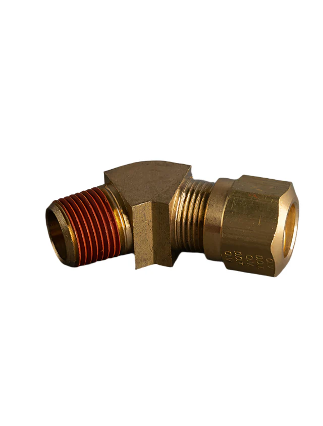 1/2in Tube to 1/2in Male Pipe 45° Brass Elbow