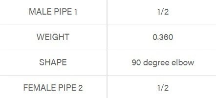1/2-1/2 Steel 90 Degree Elbow Male To Female - Image 2