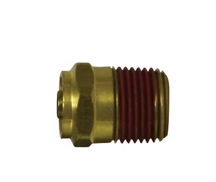 1/2in Tube to 1/2in Male Pipe Brass Push Connector