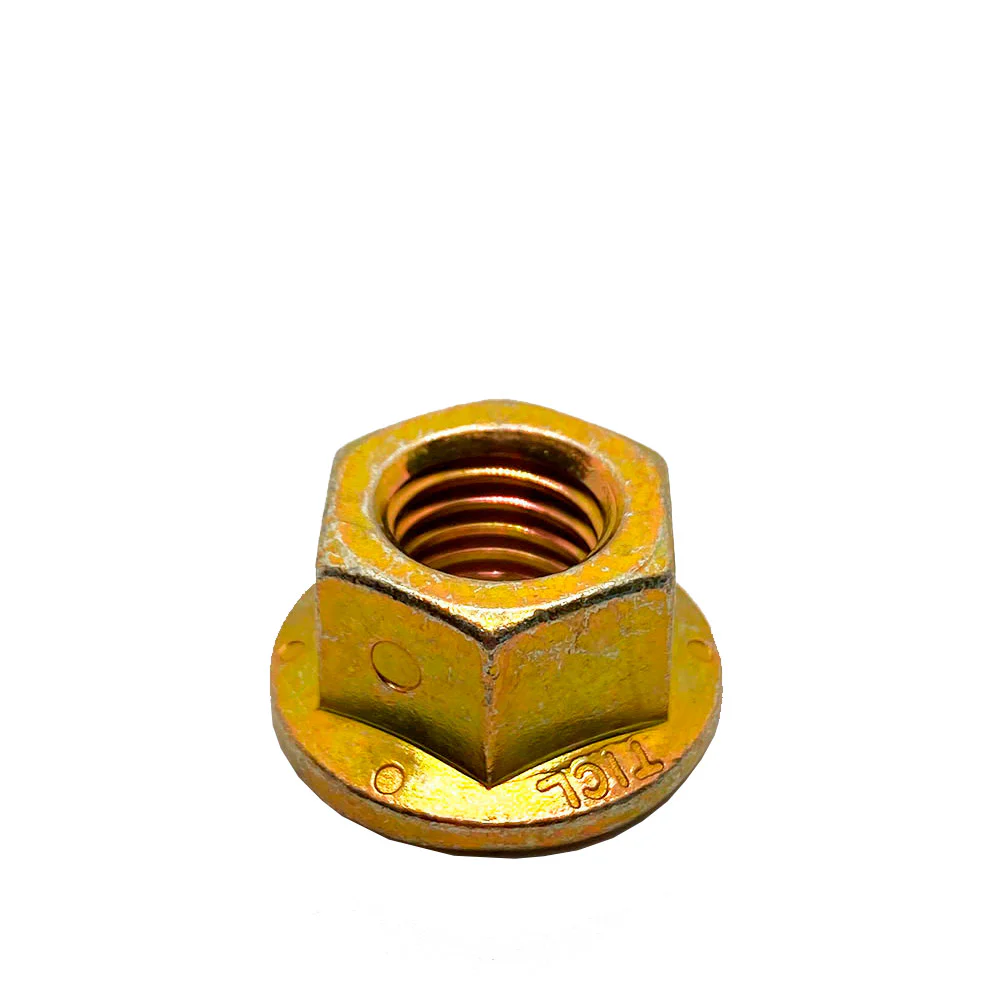1/2-13in UNC Grade G Flange Locking Nut Zinc