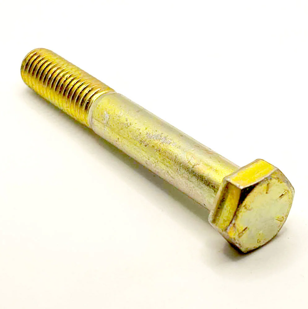 1/2-13 x 3-1/4in UNC Grade 8 Hex Cap Screw Yellow Zinc