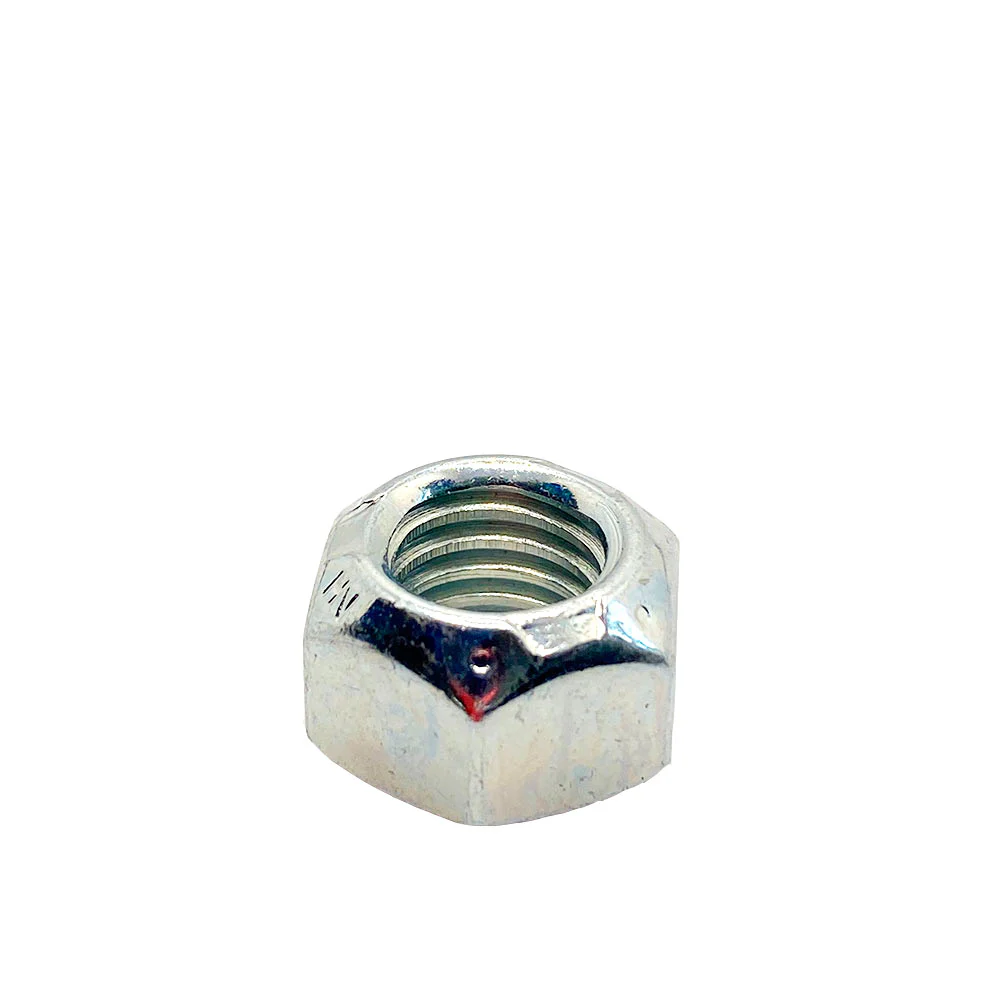 1/2-20in UNF Grade C Prevailing Torque All Steel Lock Nut Zinc Plated