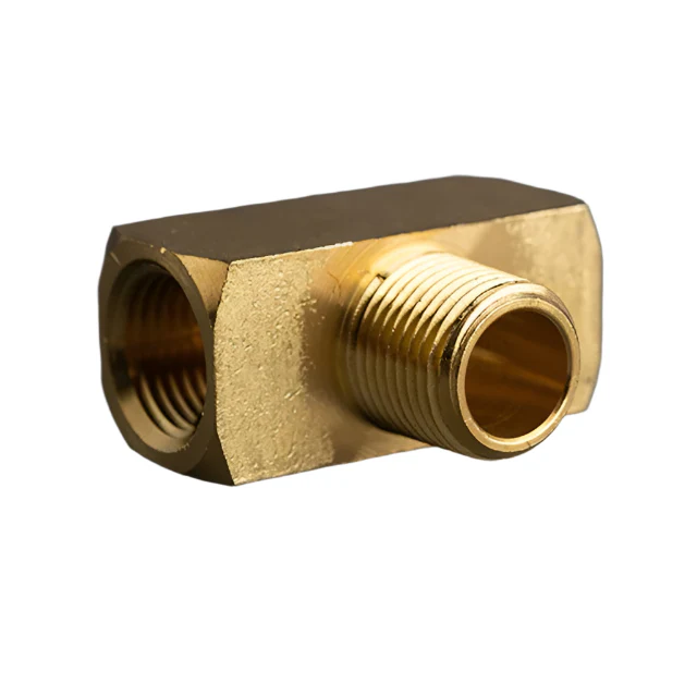 1/2in Extruded Male Brass Branch Tee