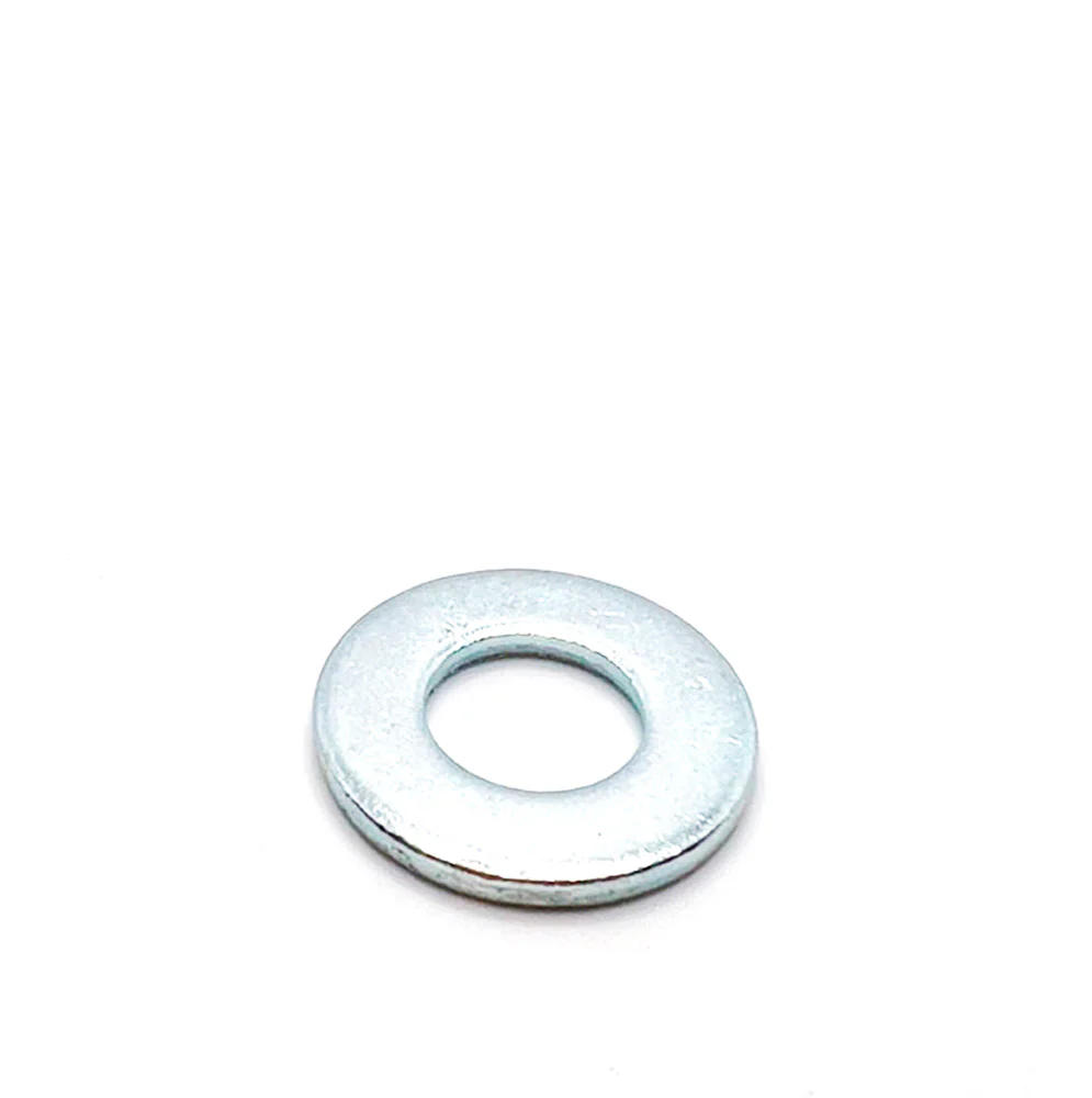 1/2in SAE Low Carbon Flat Washer Clear Zinc