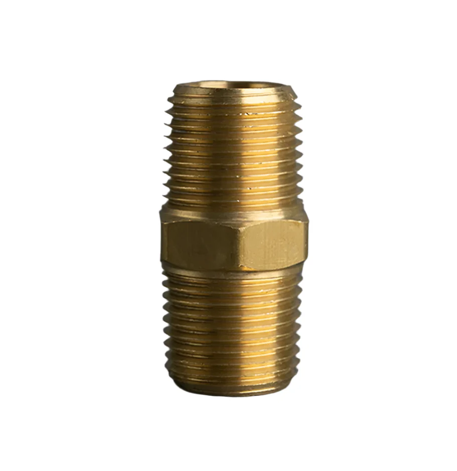 1/2in Pipe Brass Hex Nipple