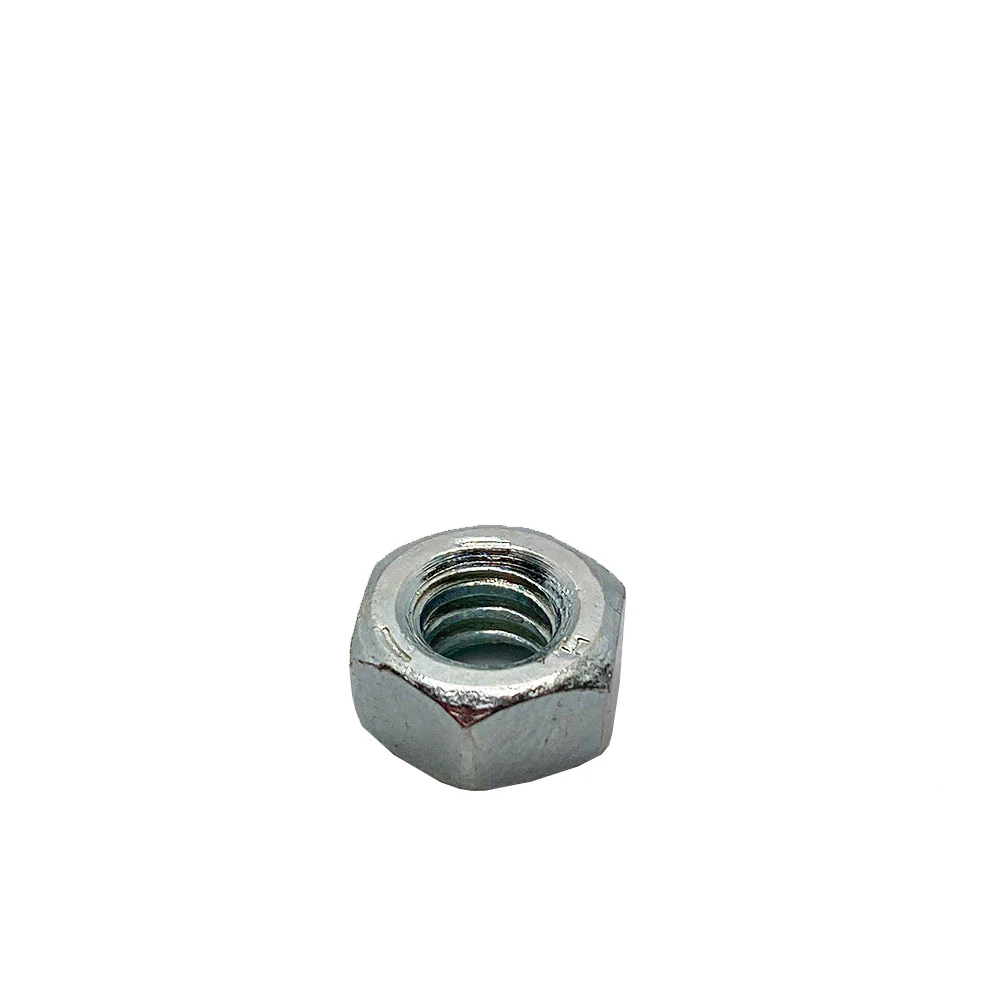1/4-20in UNC Grade 5 Hex Nut Clear Zinc