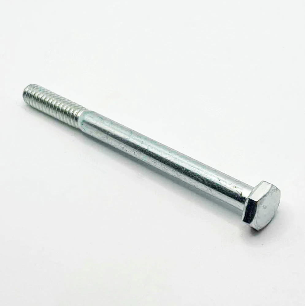 1/4-20 x 3-1/2in UNC Grade 5 Hex Cap Screw Clear Zinc