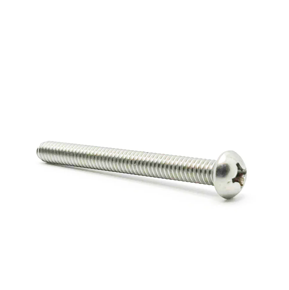 1/4-20 x 2-1/2in UNC Stainless Steel Phillips Round Machine Screw