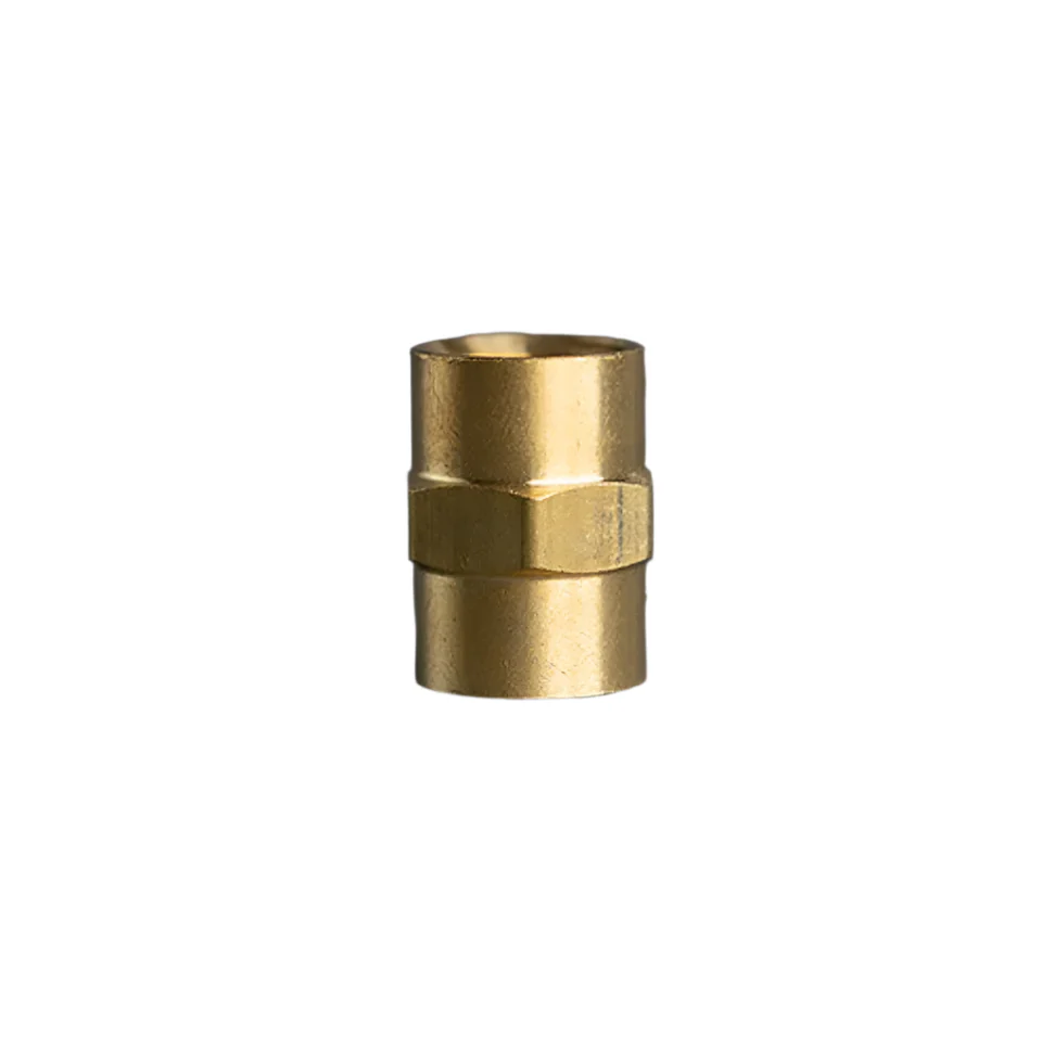 1/4in Heavy Pipe Brass Coupling