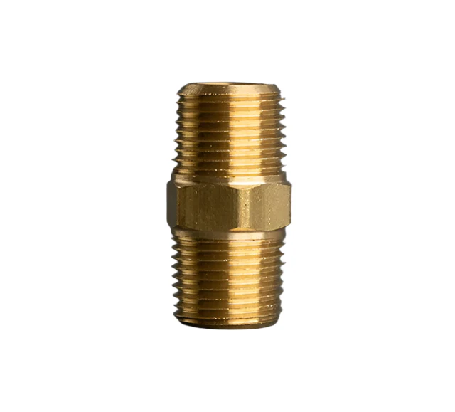 1/4in Pipe Brass Hex Nipple