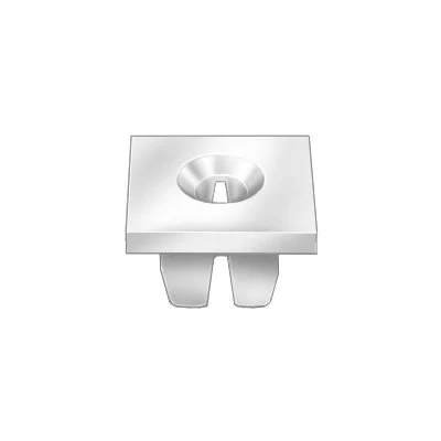 1/4 Square License Plate Nut Nylon