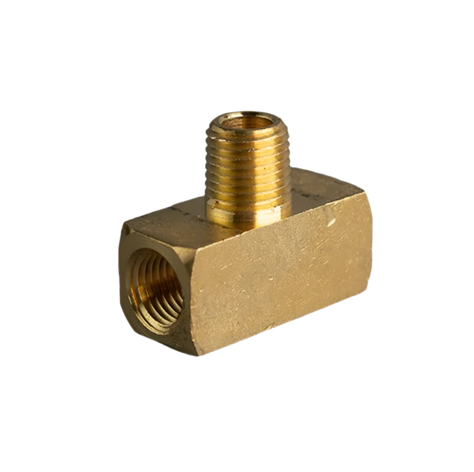1/4in Extruded Male Brass Branch Tee