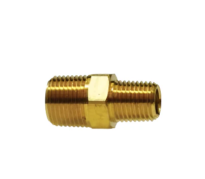 1/4in Pipe to 1/8in Pipe Brass Reducing Nipple