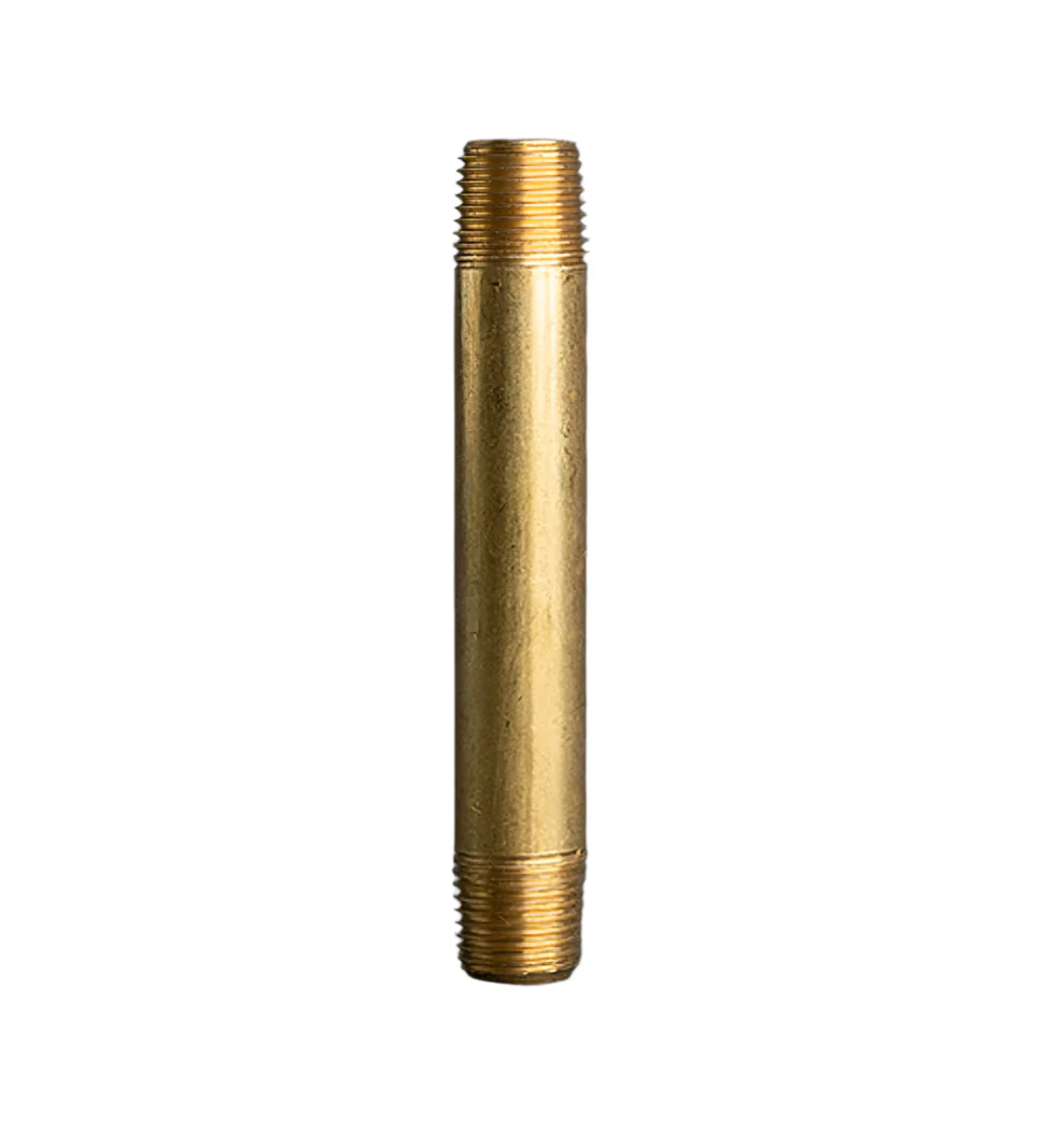 1/4in Pipe x 2-1/2in Brass Long Nipple