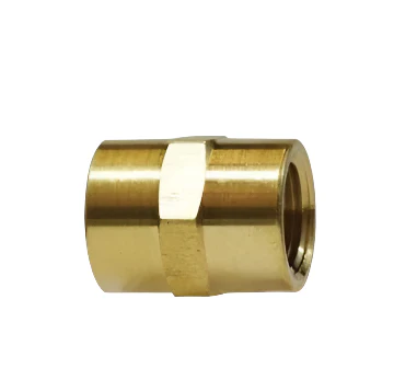 1/8in Heavy Pipe Brass Coupling