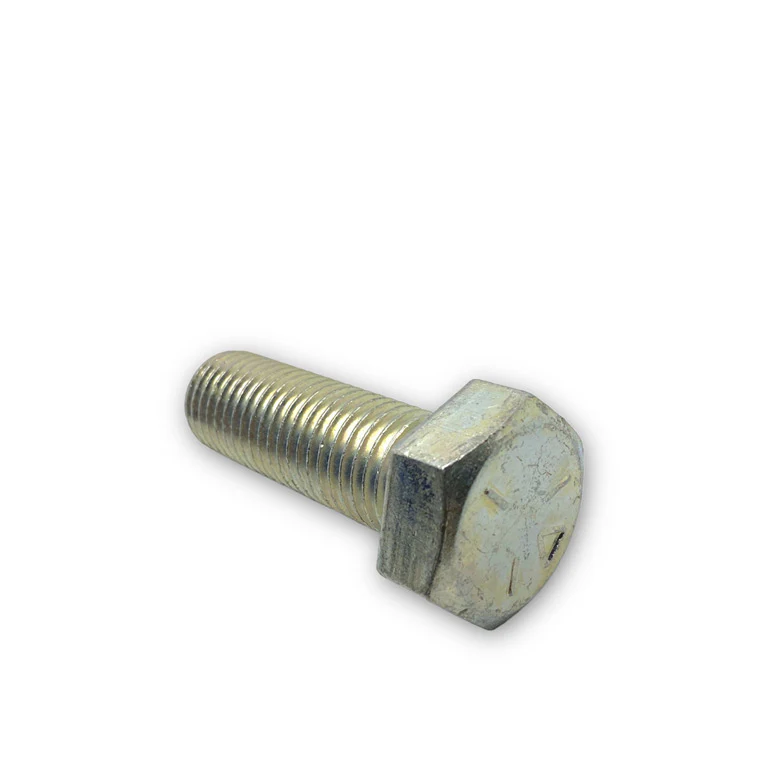 1-8 x 3in UNC Grade 5 Hex Cap Screw Clear Zinc