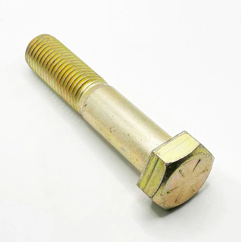 1-8 x 4-1/2in UNC Grade 8 Hex Cap Screw Yellow Zinc