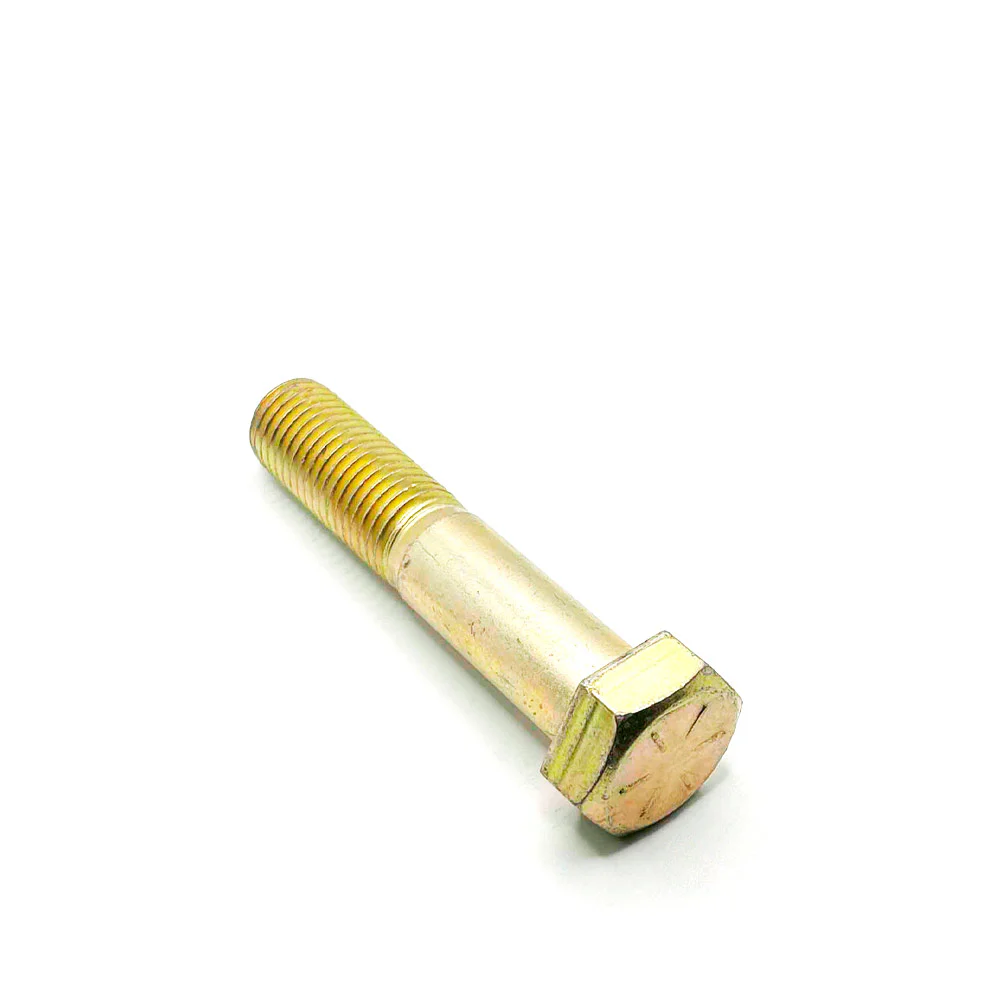 1-8 x 5in UNC Grade 8 Hex Cap Screw Yellow Zinc