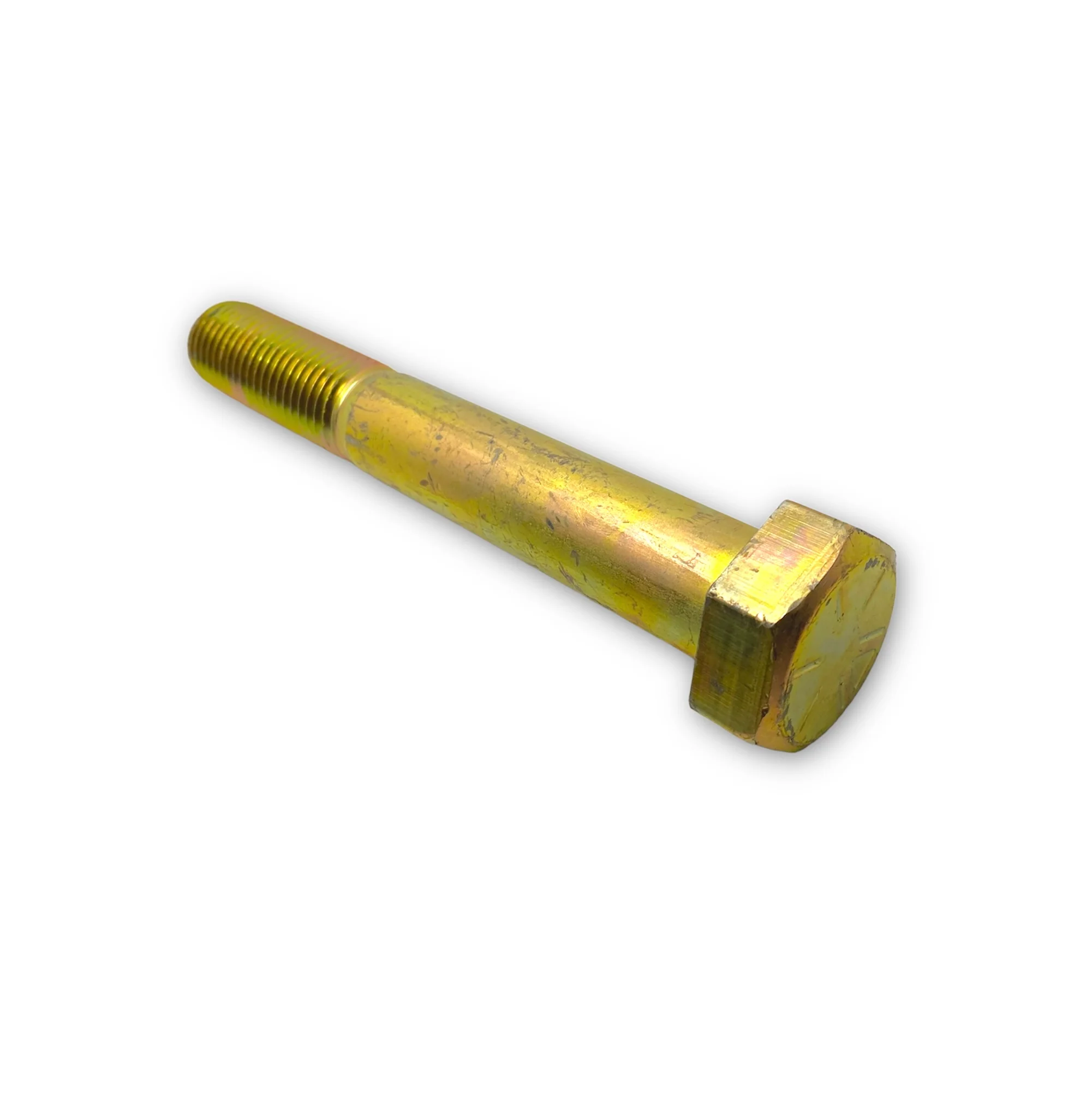 1-8 x 7in UNC Grade 8 Hex Cap Screw Yellow Zinc