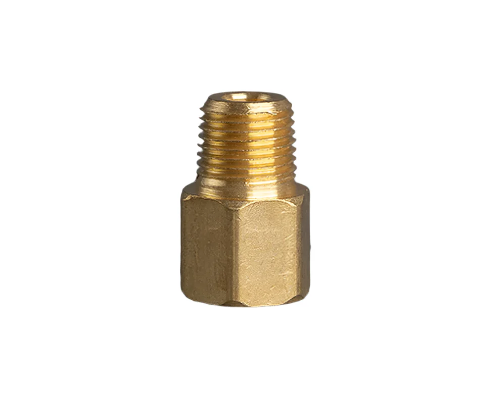 1/8in Female to 1/8in Male Brass Pipe Adapter