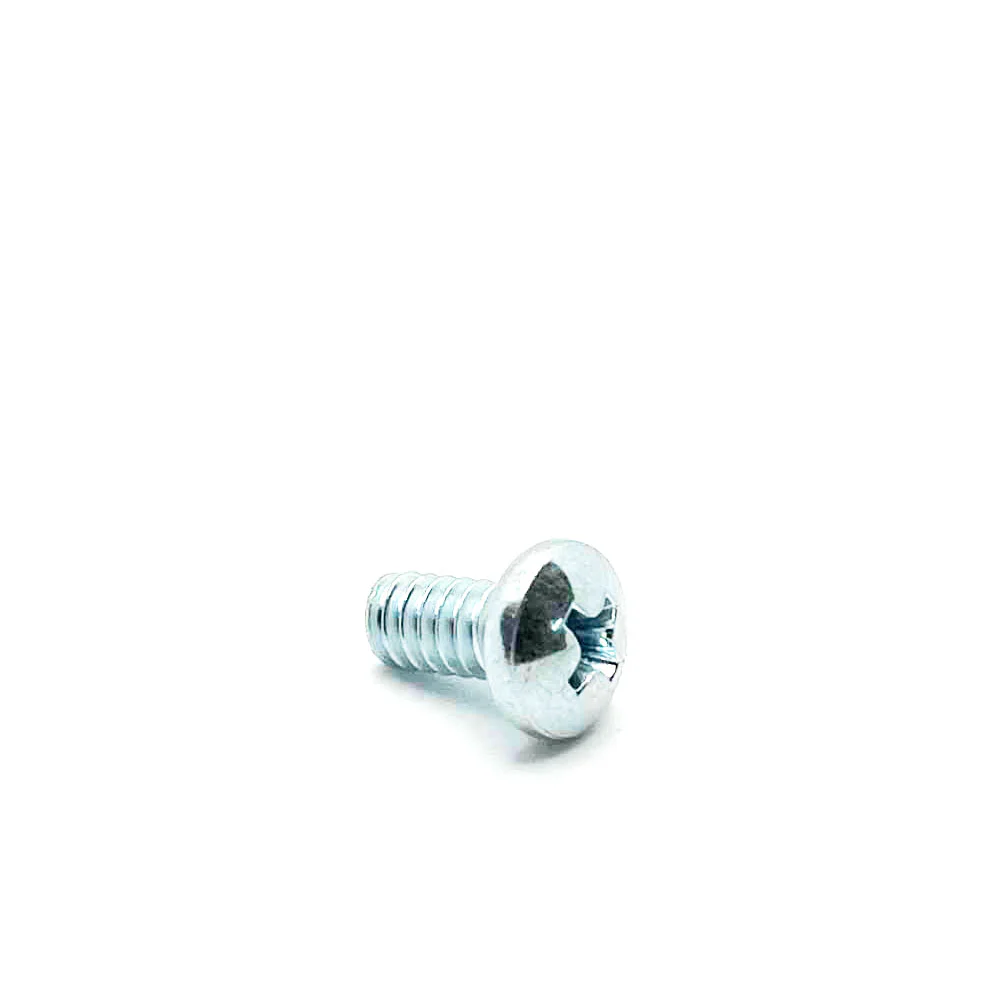 #10-24 x 3/8in UNC Phillips Round Machine Screw Clear Zinc