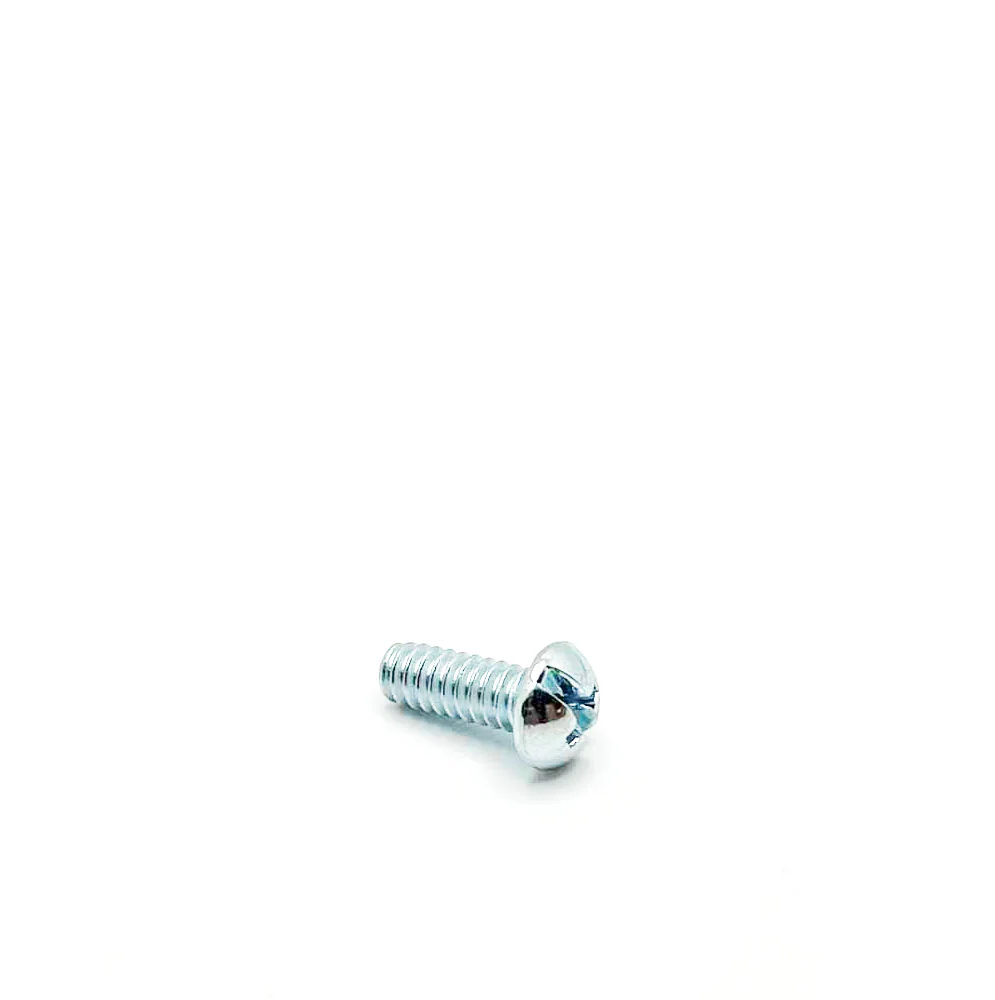 #10-24 x 1/2in UNC Phillips Round Machine Screw Clear Zinc