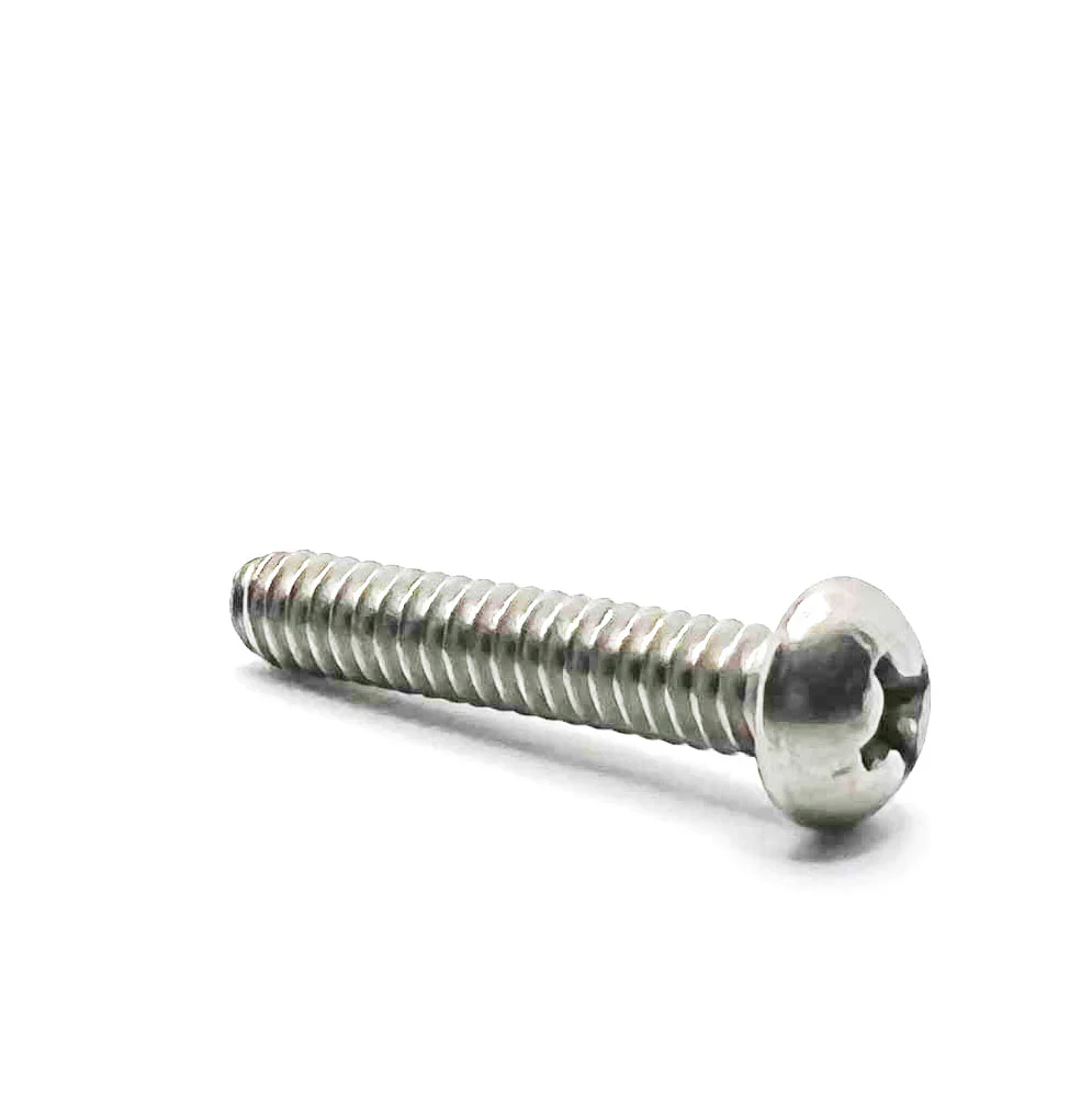 #10-24 x 1in UNC Stainless Steel Phillips Round Machine Screw