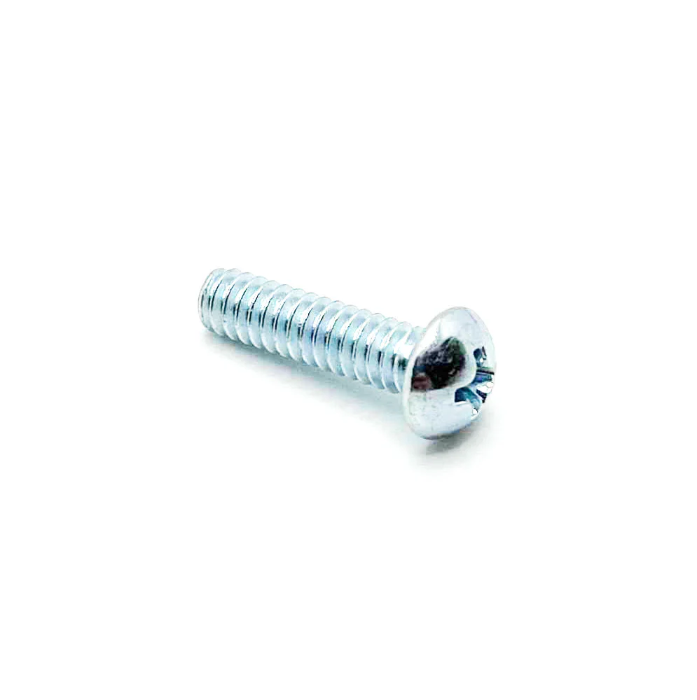 #10-24 x 3/4in UNC Phillips Round Machine Screw Clear Zinc