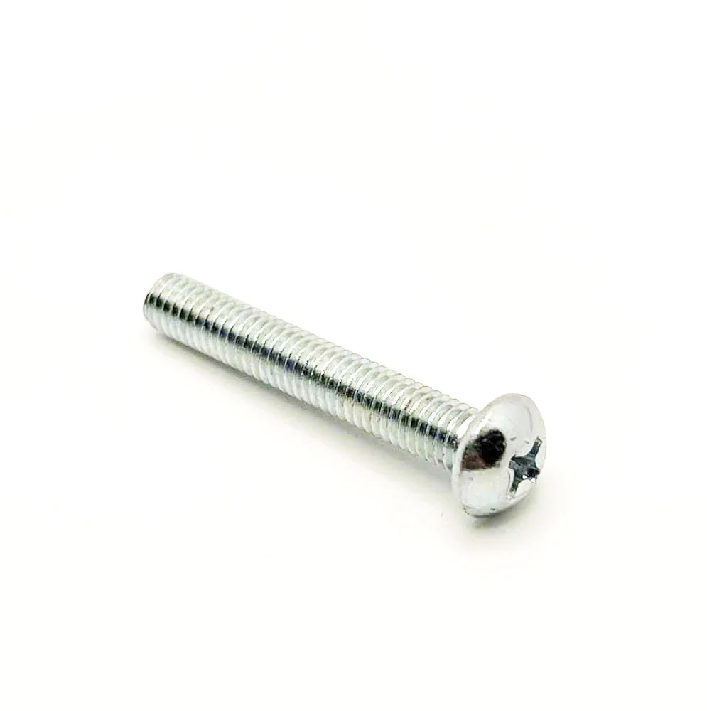 #10-32 x 1-1/4in UNF Phillips Round Machine Screw Clear Zinc