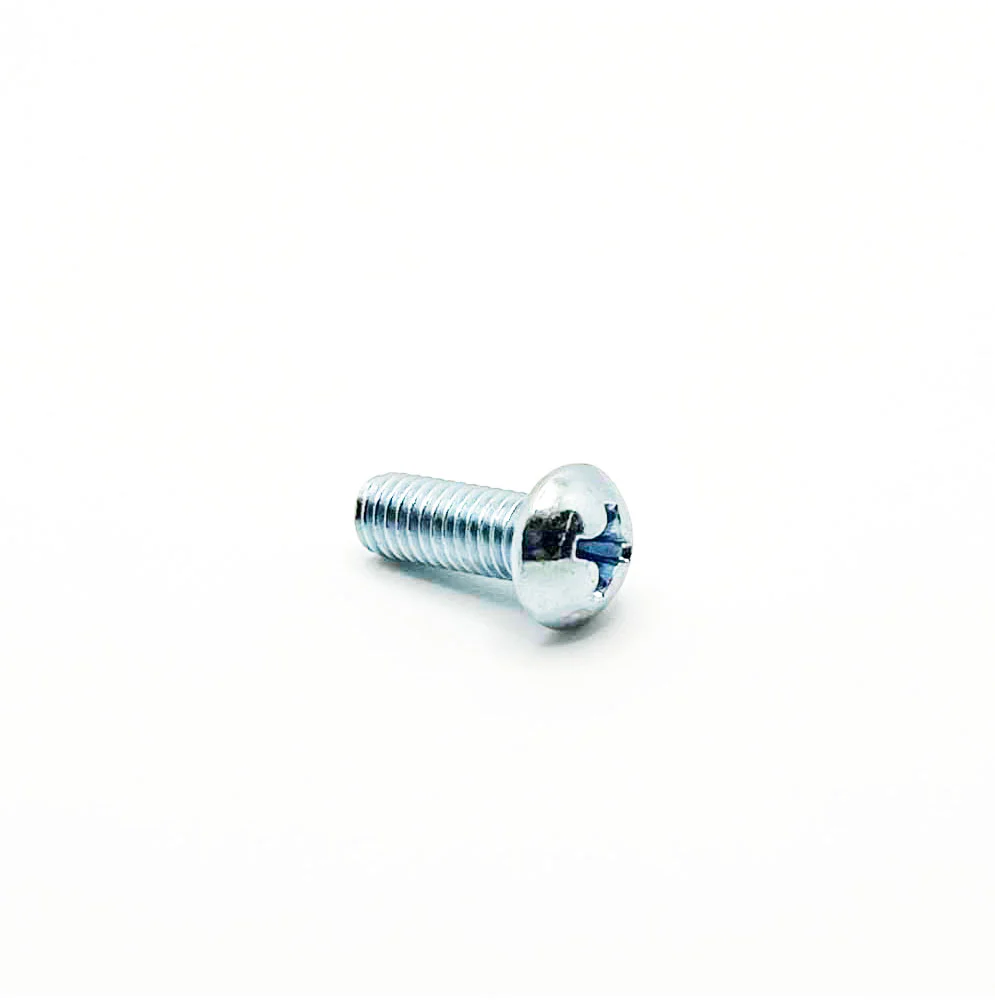 #10-32 x 1/2in UNF Phillips Round Machine Screw Clear Zinc