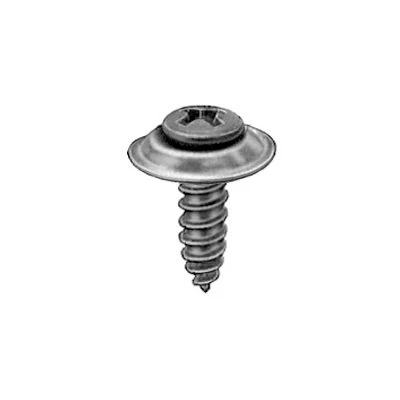 #10 x 3/4in #8 Head Phillips Oval Sems Tapping Screw Black Phosphate