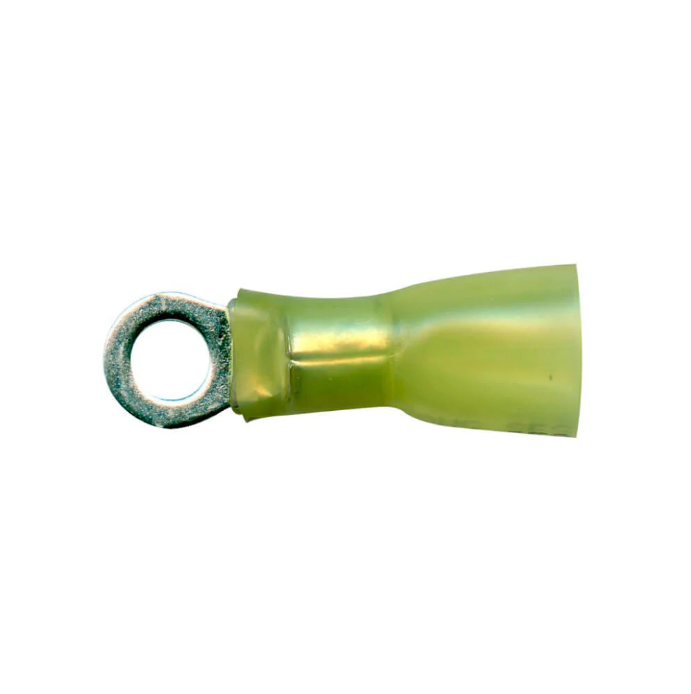 12-10 AWG #10 Ring Yellow Heat Shrink