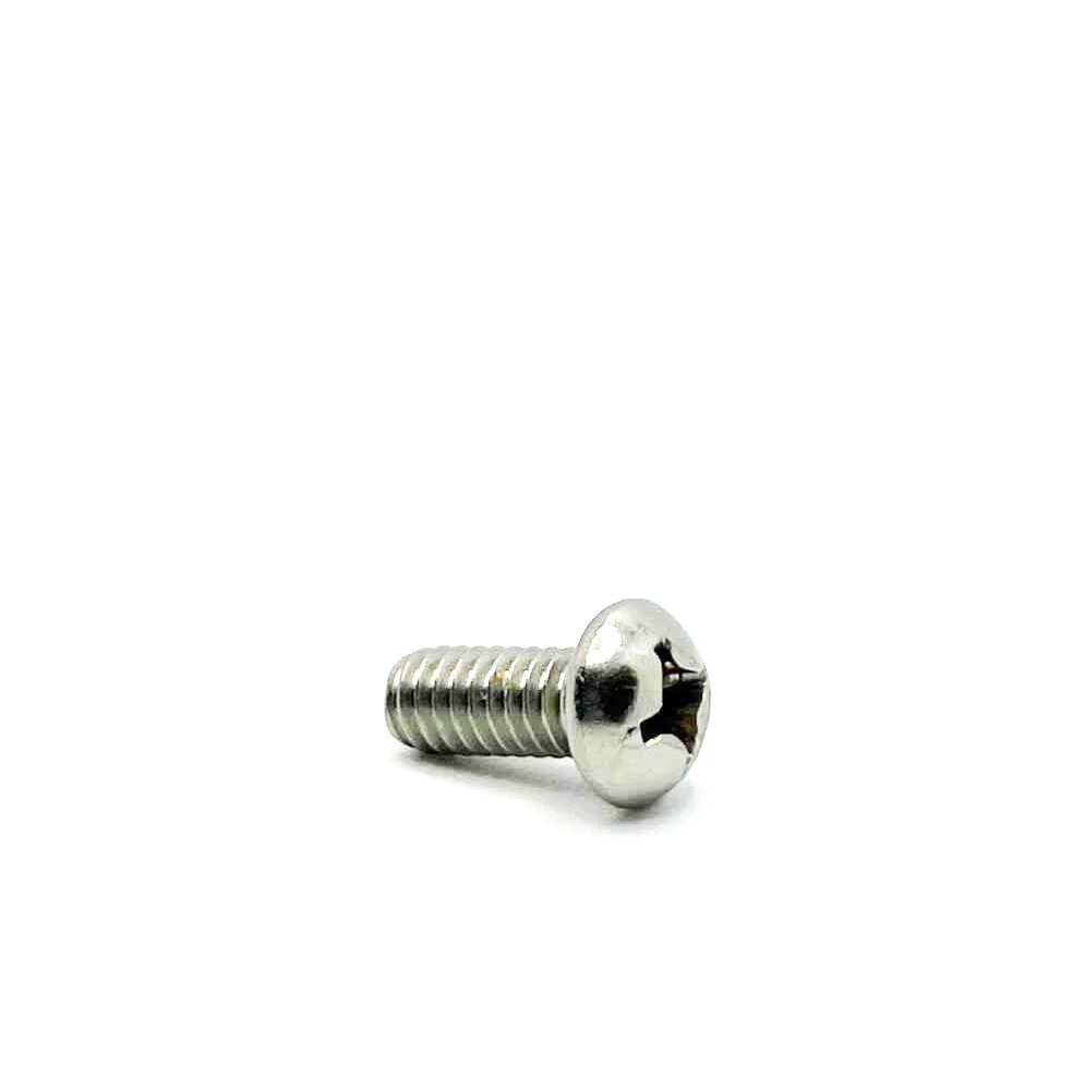 #12-24 x 1/2in UNC Stainless Steel Phillips Round Machine Screw