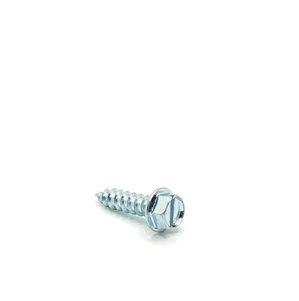 #14 x 1in Slotted Hex Washer Tapping Screw