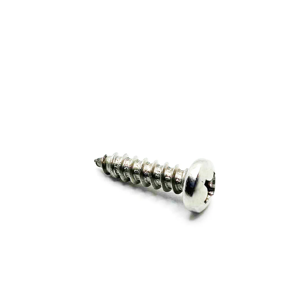 #14 x 1in Phillips Pan Tapping Screw Stainless Steel