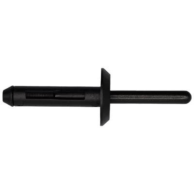 15/64D x 5/32-5/16in Grip Black Nylon Expansion Rivet