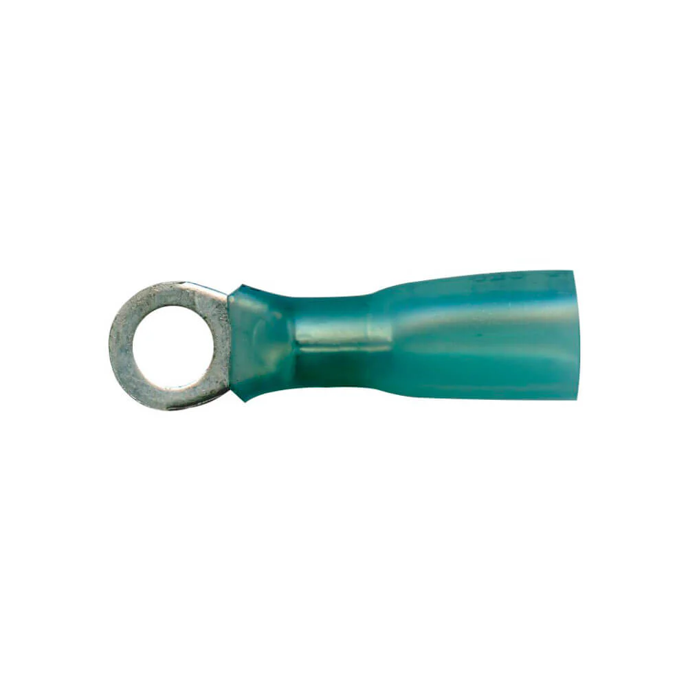 16-14 AWG #8 Ring Blue Heat Shrink