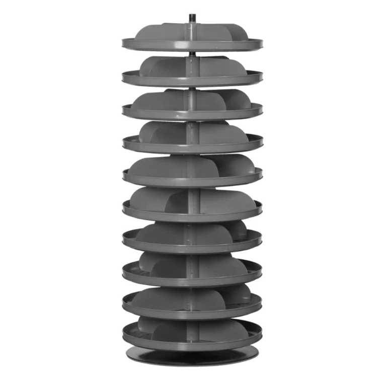 17in Revolving Rotabin with 10 Shelves