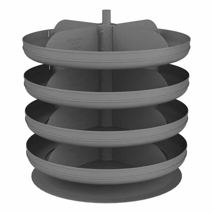 17in Revolving Rotabin with 4 Shelves