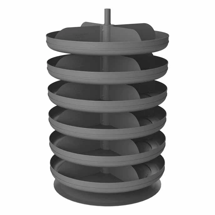 17in Revolving Rotabin with 6 Shelves