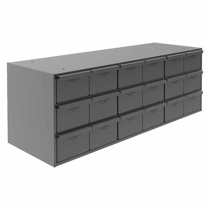 Cabinet with 18 Drawers 11-5/8in Deep