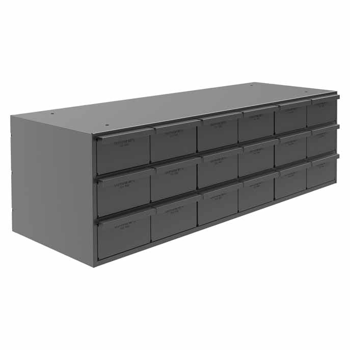 Cabinet with 18 Drawers 11-5/8in Deep