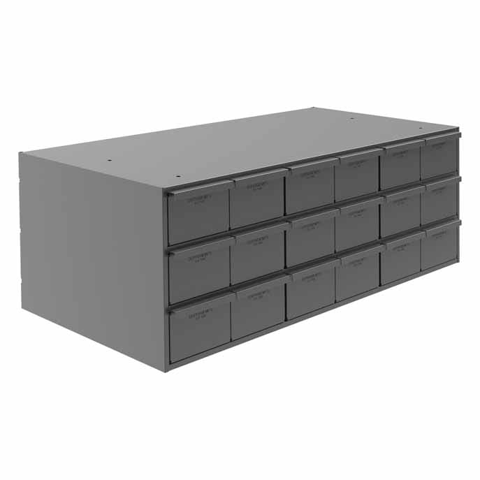 Cabinet with 18 Drawers 17-1/4in Deep