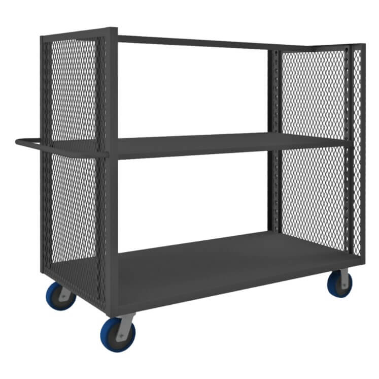 2-Sided Mesh Truck with 2 Shelves and Top