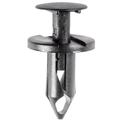 20 x 20mm Push Type Retainer Black
