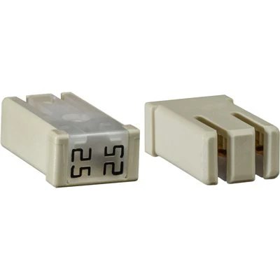 25 AMP Slotted MCase Fuse White